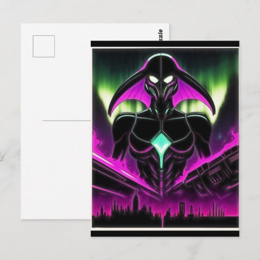 Alien Raven 20 Briefkaart (Voorkant / Achterkant)