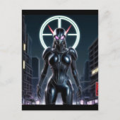 Alien Raven 24 Briefkaart (Voorkant)