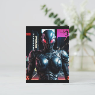 Alien Raven 25 Briefkaart