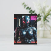 Alien Raven 25 Briefkaart (Staand voorkant)