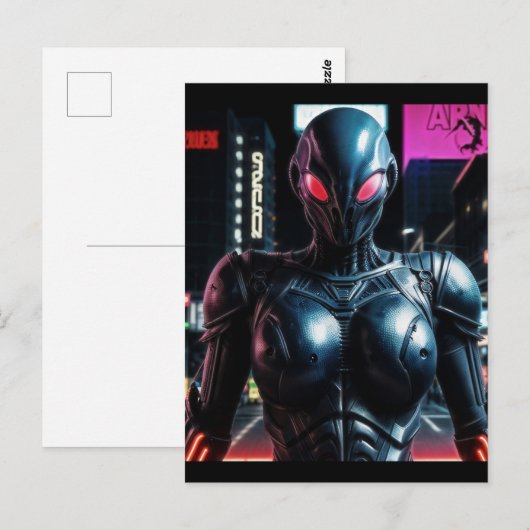 Alien Raven 25 Briefkaart (Voorkant / Achterkant)