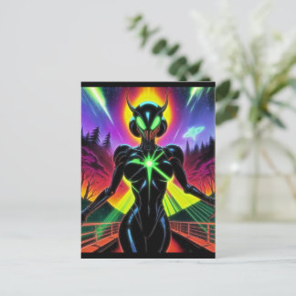 Alien Raven 26 Briefkaart