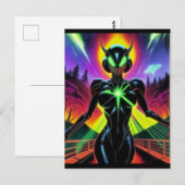 Alien Raven 26 Briefkaart (Voorkant / Achterkant)