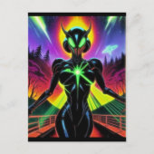 Alien Raven 26 Briefkaart (Voorkant)