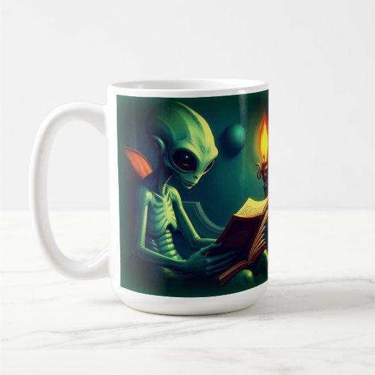ALIEN READING KOFFIEMOK (Links)