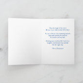 Alien Retro Sterrennacht Christmas gepersonaliseer Kaart (Binnen)