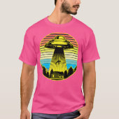 Alien Retro Ufo Ufo T-shirt (Voorkant)
