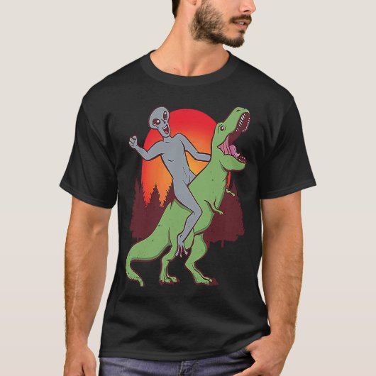 Alien Rex Dinosaur Extraterrestrials Alien Rex T-shirt (Voorkant)