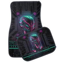Alien, Rijden, auto, auto, mat, cadeau, ontwerp, t