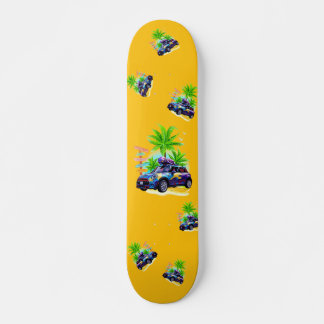 Alien rijden op een mini-skateboard persoonlijk skateboard