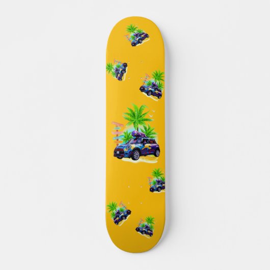 Alien rijden op een mini-skateboard persoonlijk skateboard (Voorkant)