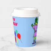 Alien Robot Meisje Verjaardag Ballonnen Papieren Bekers (Rechts)