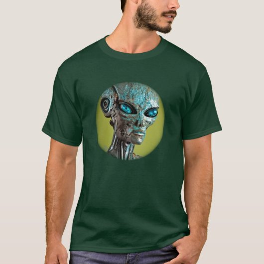 Alien Robot T-shirt (Voorkant)