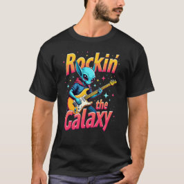 Alien Rock Gitaar T-Shirt Rockin’ the Galaxy