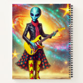 Alien Rock Star Notitieboek (Achterkant)