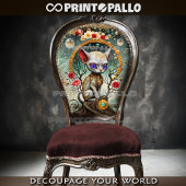  Alien rococo kat in een surrealistische wereld Tissuepapier