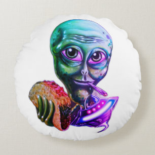 Alien Rond Kussen