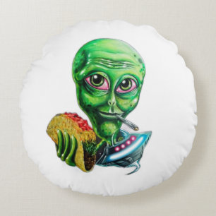 Alien Rond Kussen