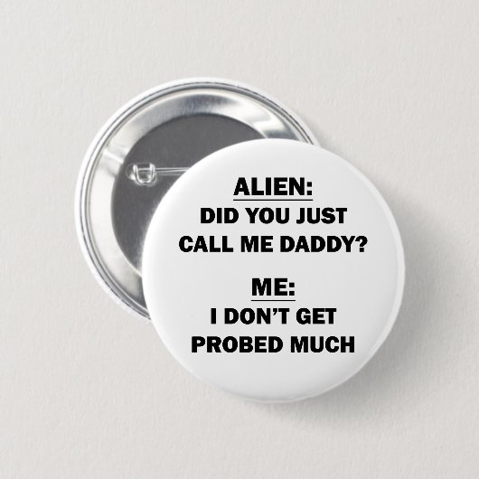 Alien Ronde Button 5,7 Cm (Voorkant /achterkant)