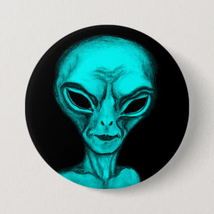 Alien Ronde Button 7,6 Cm