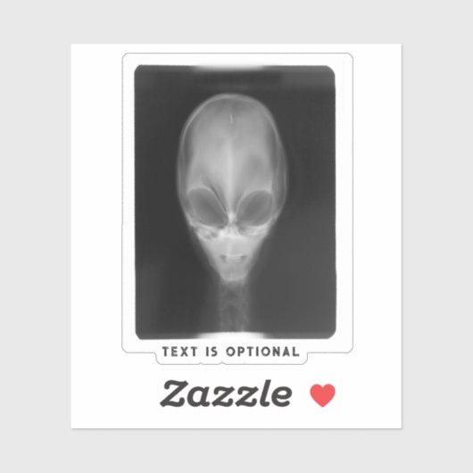 Alien Röntgenstraling Sticker (Vel)