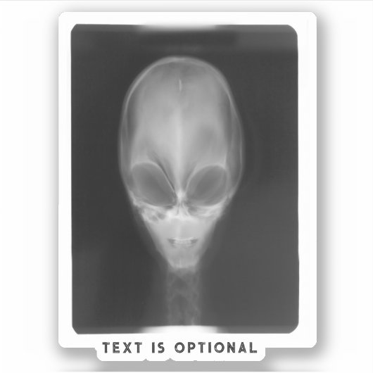 Alien Röntgenstraling Sticker (Voorkant)