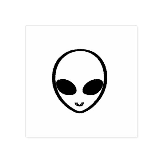 Alien Rubber Stamp Rubberstempel (Afrduk)