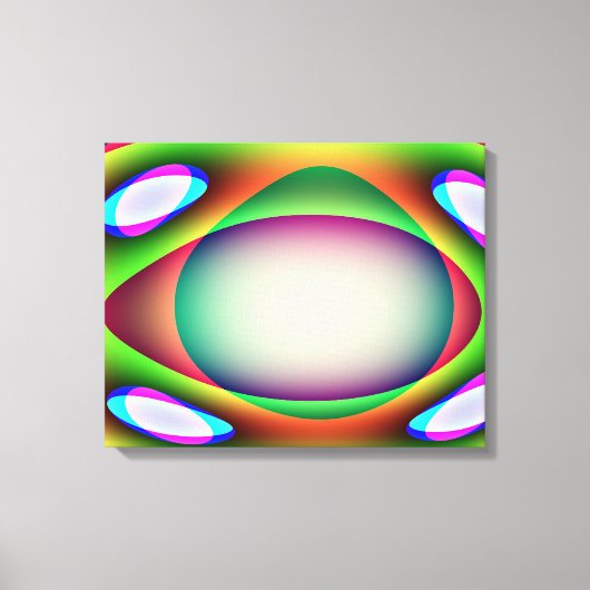 Alien Ruimteschip Canvas Print (Voorkant)