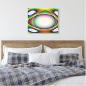 Alien Ruimteschip Canvas Print (Insitu (Slaapkamer))