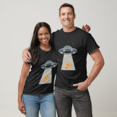 Alien Ruimteschip - Grappige Pizza Ontvoering - UF T-shirt (Unisex)