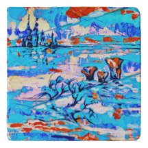 Alien Salt Lake met verre stad