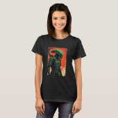 Alien Samurai T-shirt Japans Sci-Fi Design Kleding (Voorkant volledig)