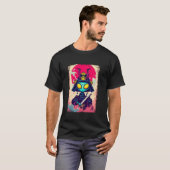Alien Samurai T-shirt Japanse Sci-Fi Design Kledin (Voorkant volledig)