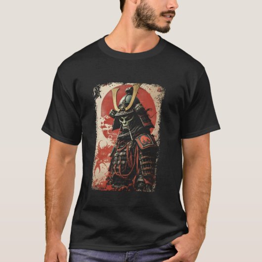 Alien Samurai T-shirt Japanse Science-Fiction Desi (Voorkant)