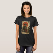 Alien Samurai UFO Japanse stijl T-shirt (Voorkant volledig)
