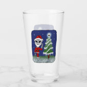 Alien Santa Glas (Achterkant)