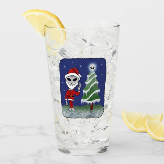 Alien Santa Glas (Voorkant ijs)