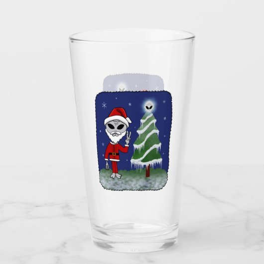 Alien Santa Glas (Voorkant)