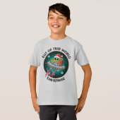 Alien Santa in het Kinder UFO T-shirt (Voorkant volledig)