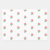 "Alien Santa" Kerst inpakpapier Vel (Voorkant)