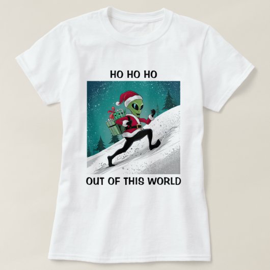 Alien Santa T-shirt (Design voorkant)
