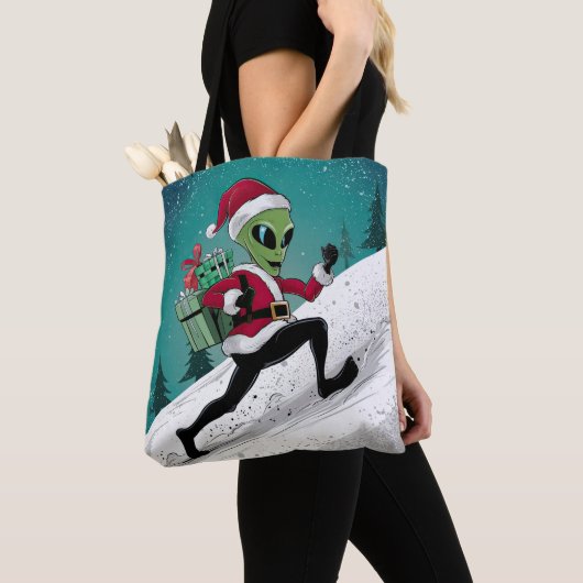 Alien Santa Tote Bag (Dichtbij)