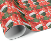 ALIEN SANTA WRAPPING PAPER CADEAUPAPIER (Rol Hoek)