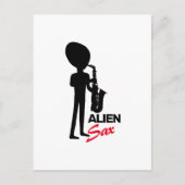 Alien Sax, buitenaardse muzikant Briefkaart (Voorkant)