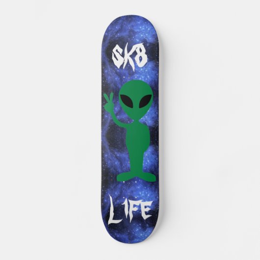 Alien-schaatsen dek persoonlijk skateboard (Voorkant)