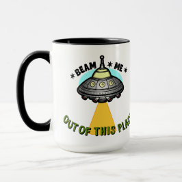 Alien schip straal 15 oz mok
