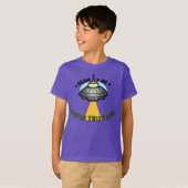 Alien schip straal Basic Kids T-shirt (Voorkant volledig)