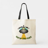 Alien schip straal tote bag (Achterkant)