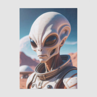 Alien Sci-Fi Decoupage Tissue Paper Tissuepapier