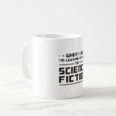 Alien Science Fiction Day Space Science Gift Idee Koffiemok (Voorkant links)